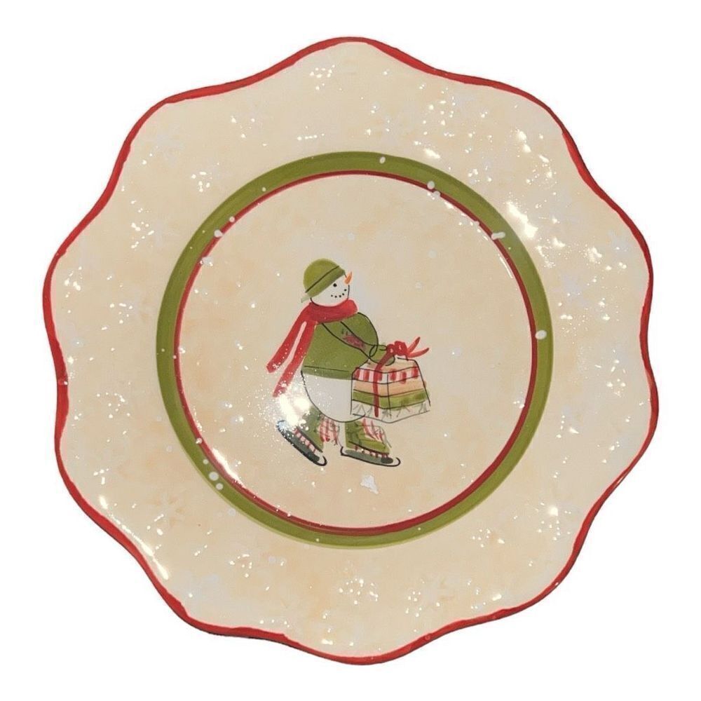 Debbie Mumm Holiday dessert serving plates 7” in diameter - Picture 3 of 5